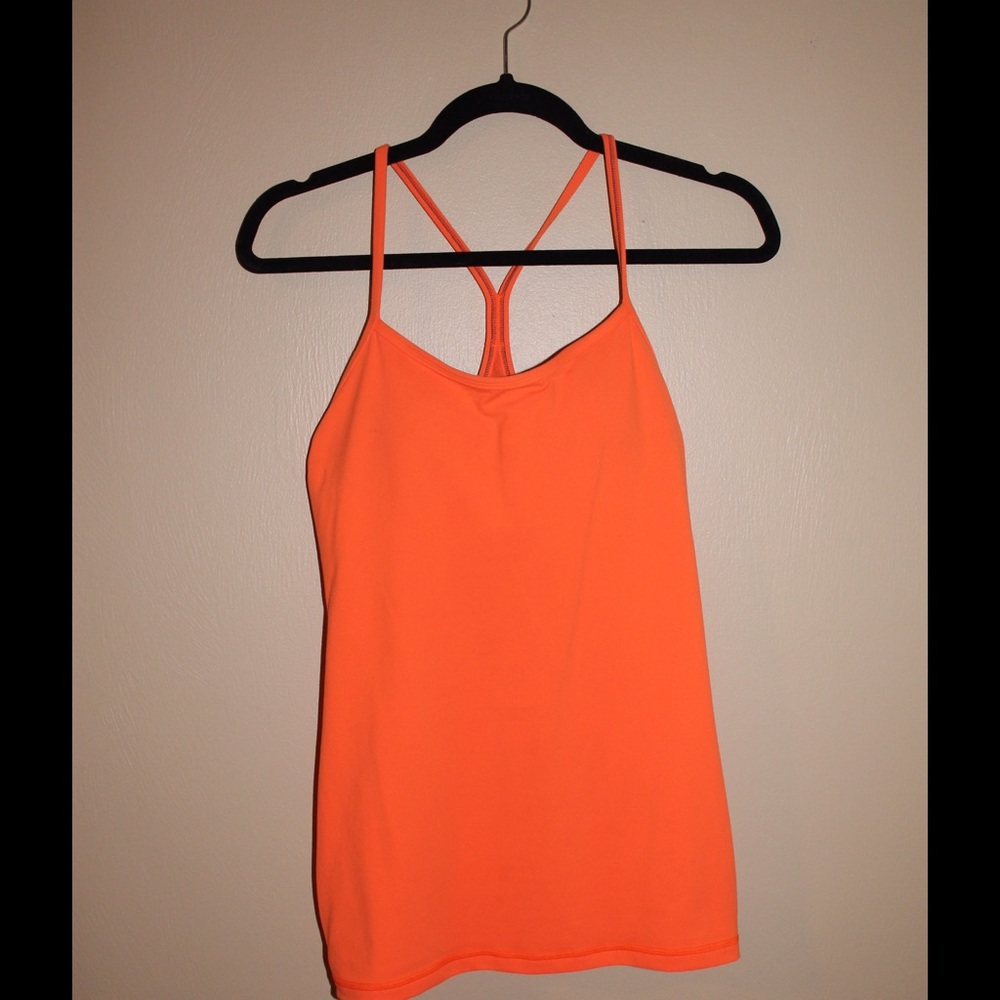 Lululemon Power Y Tank Orange
